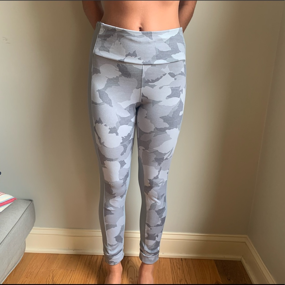 Athleta grey camo pants